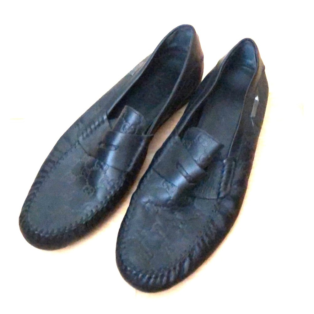 Gucci GG Leather Loafers